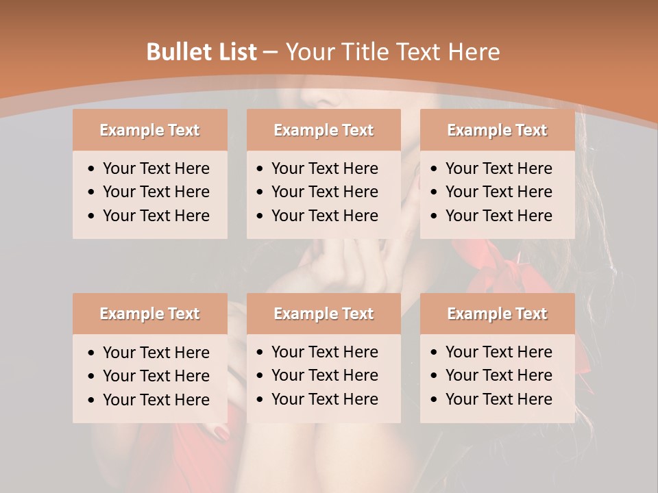 Lady Eyes Hands PowerPoint Template