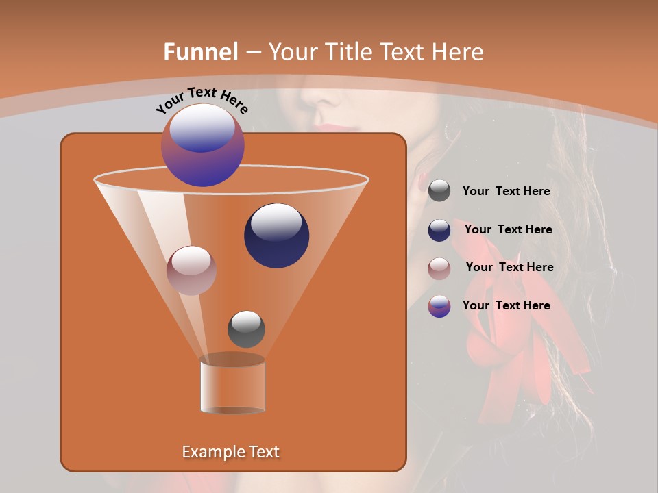 Lady Eyes Hands PowerPoint Template