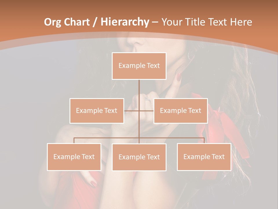 Lady Eyes Hands PowerPoint Template