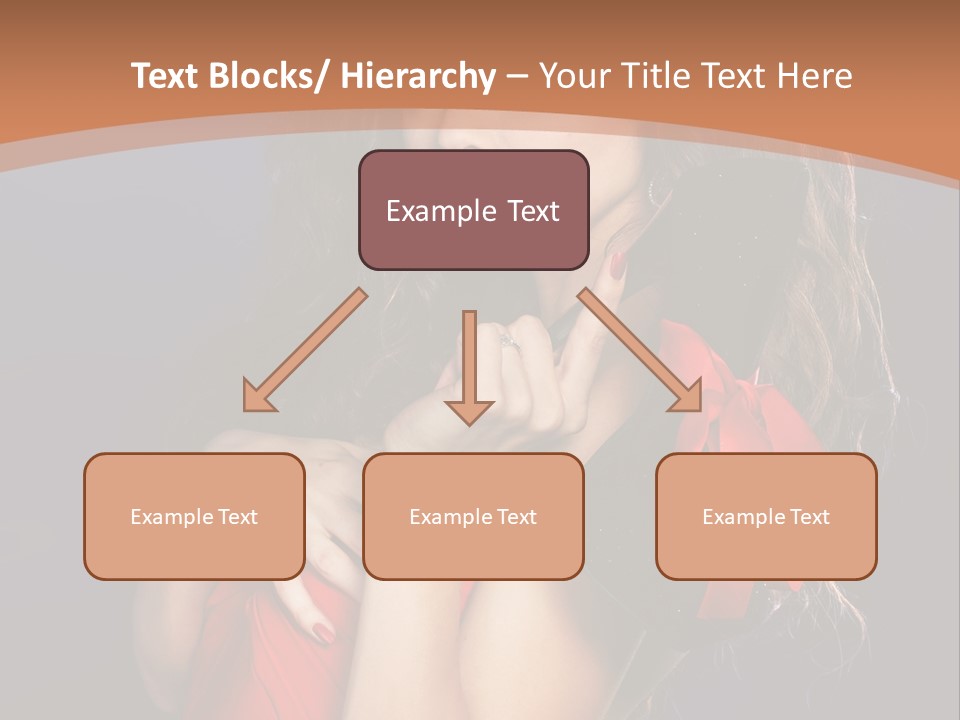 Lady Eyes Hands PowerPoint Template