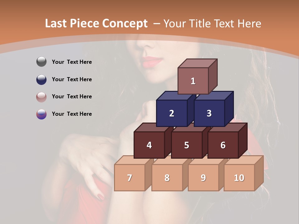 Lady Eyes Hands PowerPoint Template