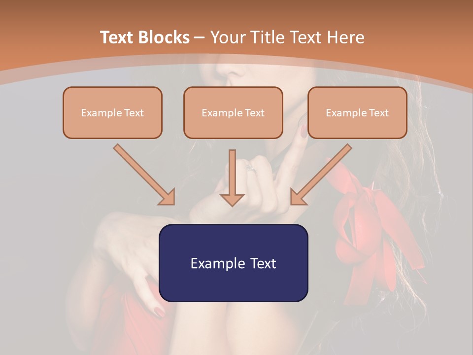Lady Eyes Hands PowerPoint Template
