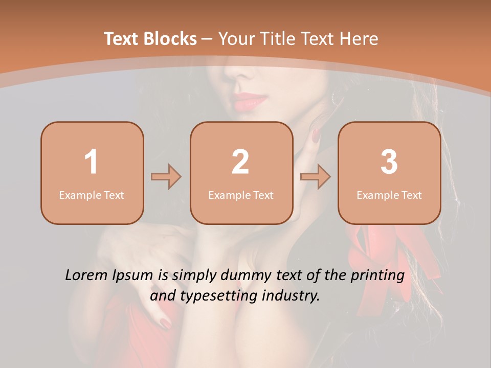 Lady Eyes Hands PowerPoint Template