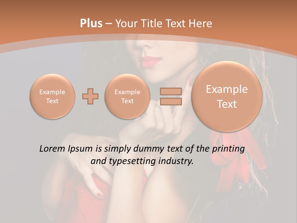 Lady Eyes Hands PowerPoint Template