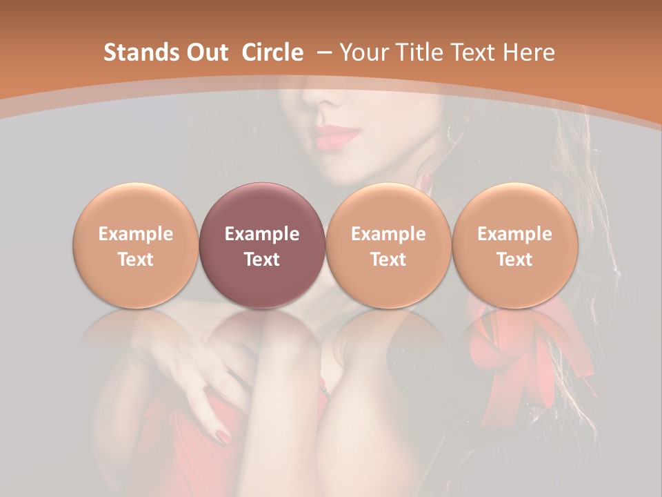 Lady Eyes Hands PowerPoint Template