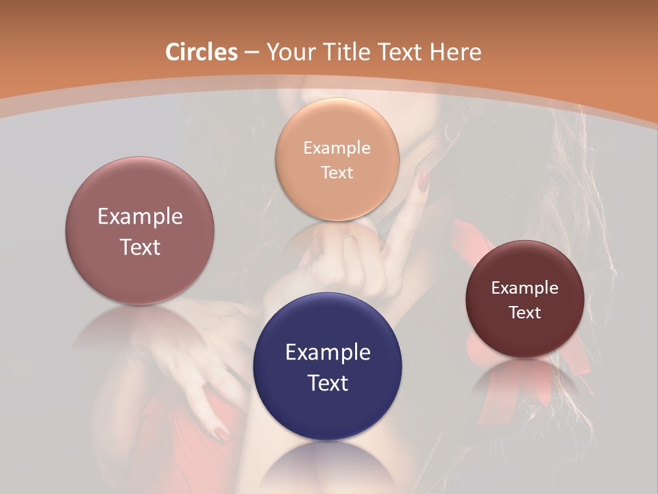 Lady Eyes Hands PowerPoint Template