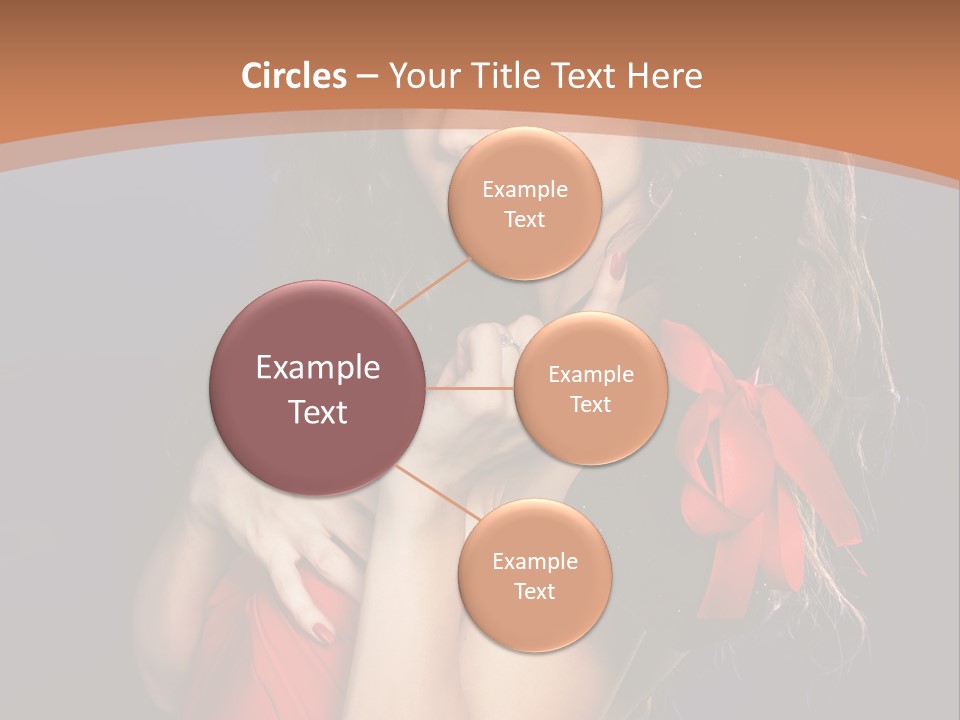 Lady Eyes Hands PowerPoint Template