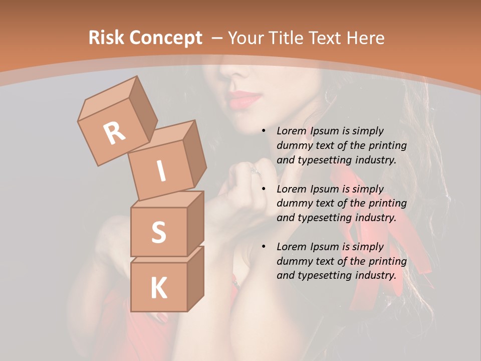 Lady Eyes Hands PowerPoint Template