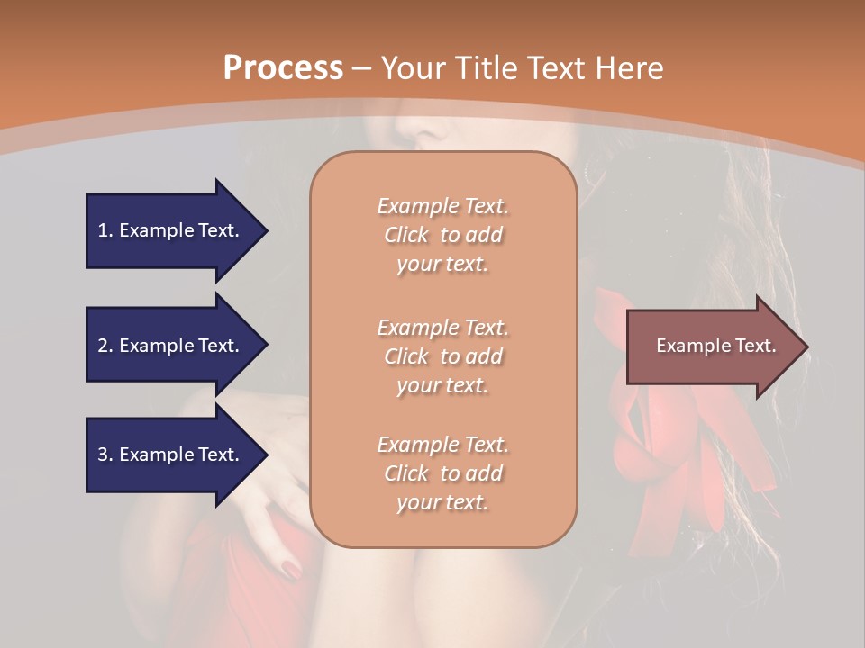 Lady Eyes Hands PowerPoint Template