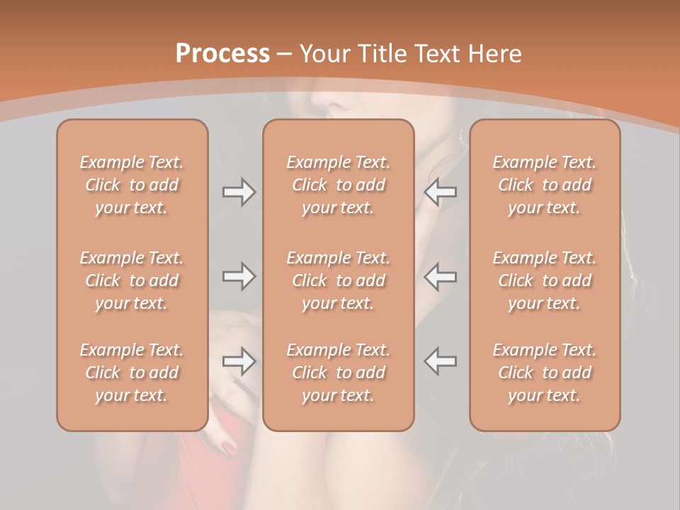 Lady Eyes Hands PowerPoint Template
