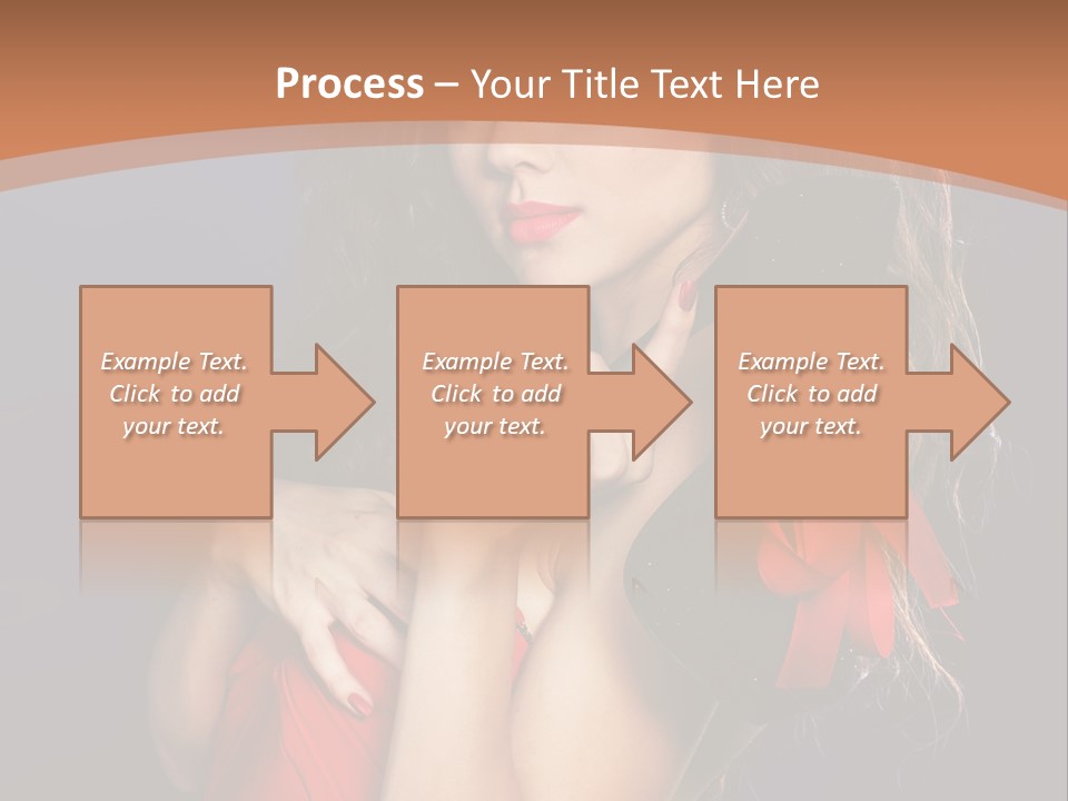 Lady Eyes Hands PowerPoint Template