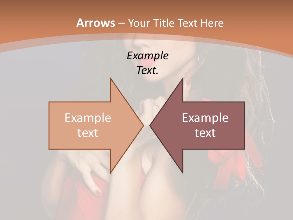 Lady Eyes Hands PowerPoint Template