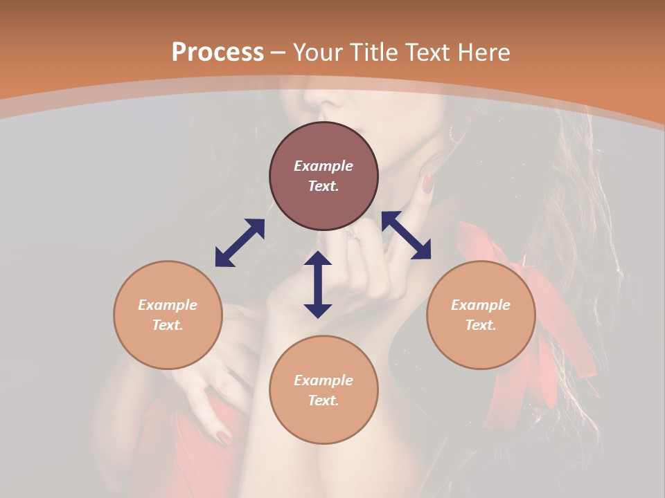 Lady Eyes Hands PowerPoint Template