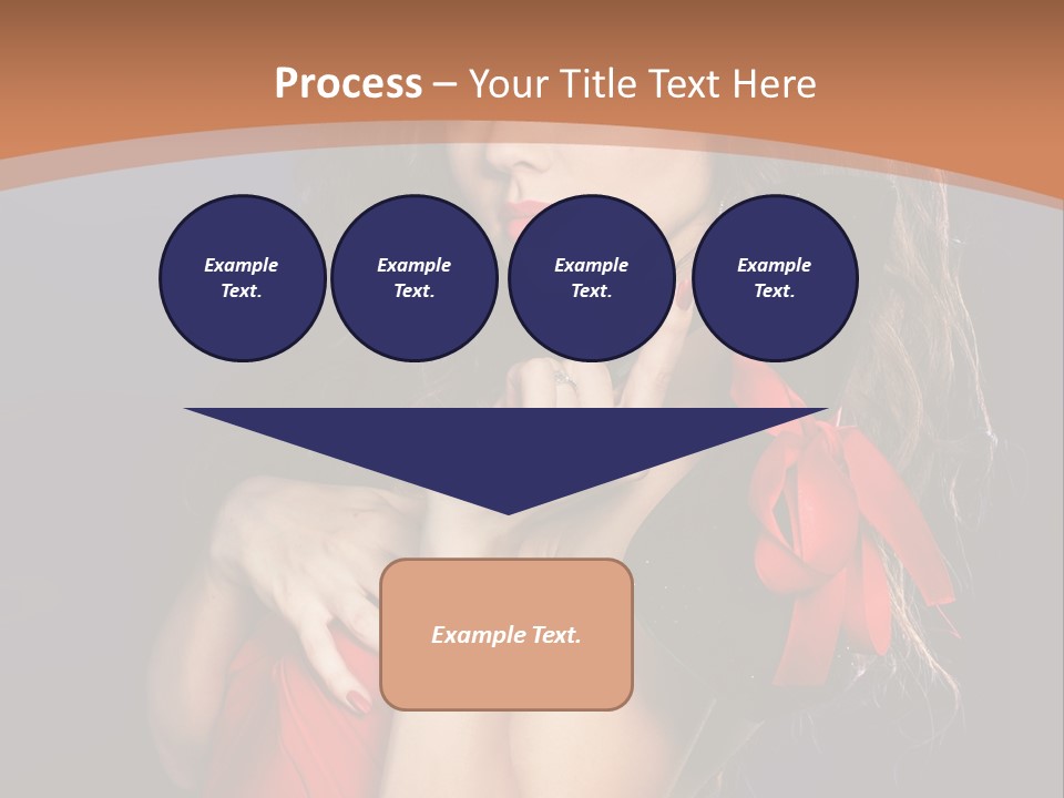 Lady Eyes Hands PowerPoint Template