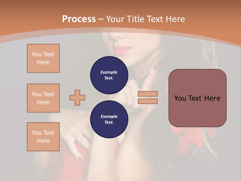 Lady Eyes Hands PowerPoint Template