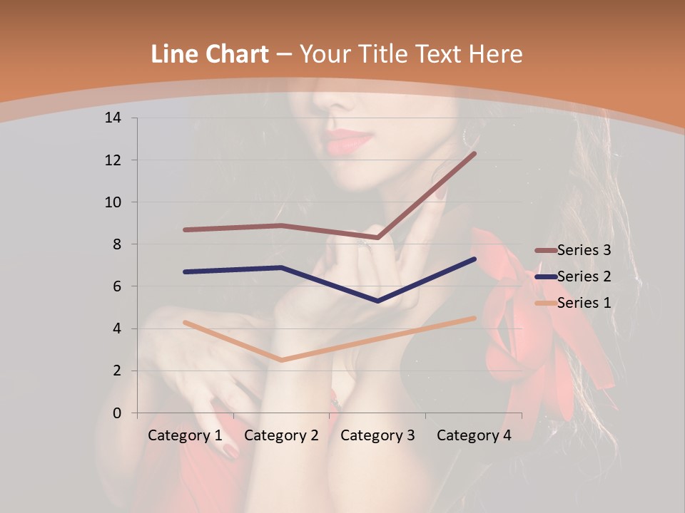 Lady Eyes Hands PowerPoint Template