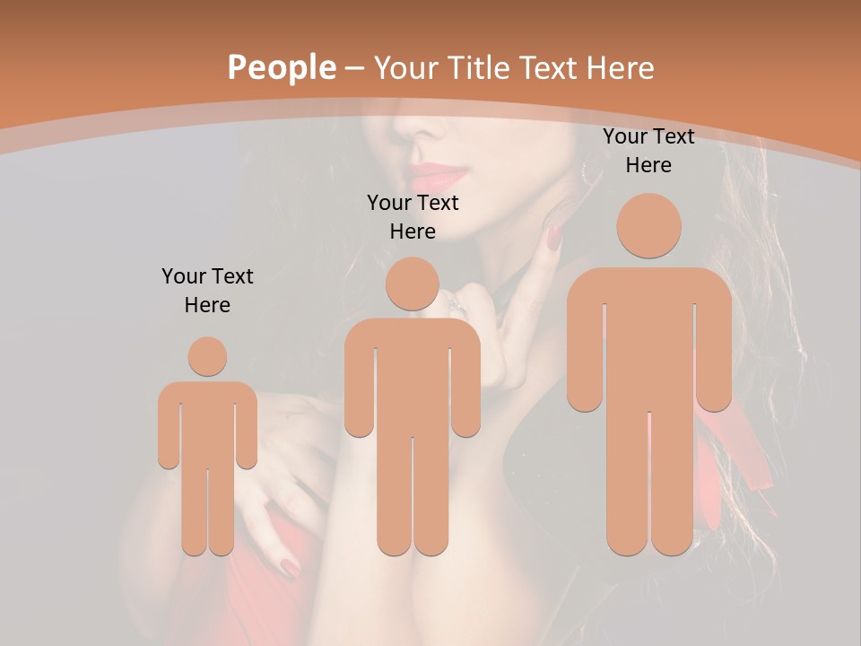 Lady Eyes Hands PowerPoint Template