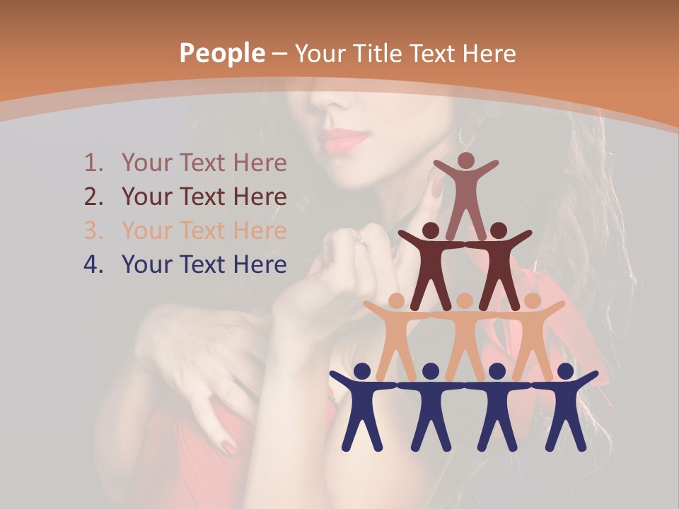 Lady Eyes Hands PowerPoint Template