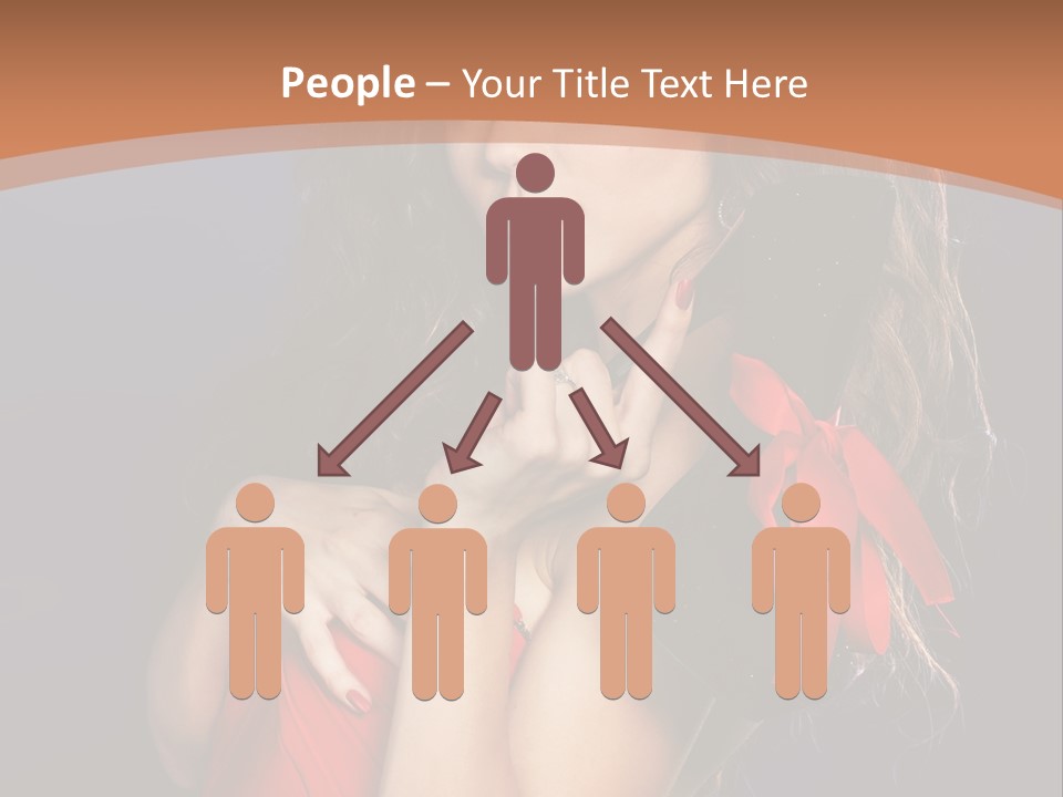 Lady Eyes Hands PowerPoint Template