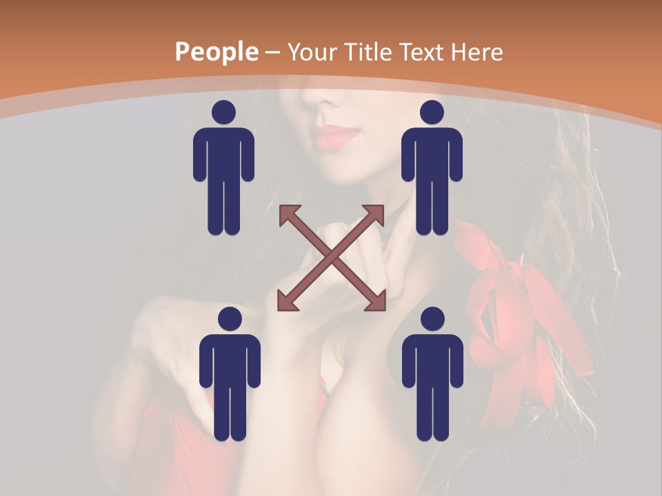 Lady Eyes Hands PowerPoint Template