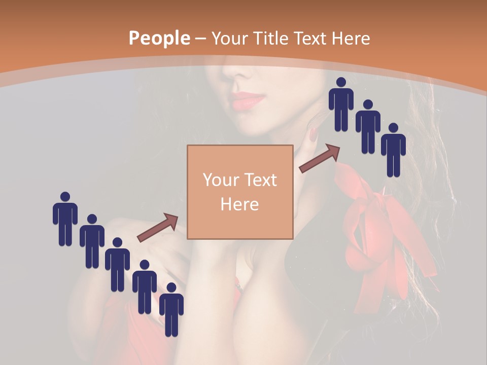 Lady Eyes Hands PowerPoint Template