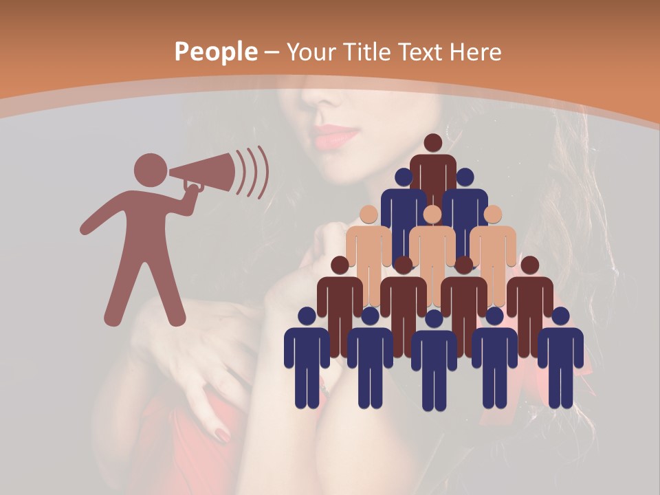 Lady Eyes Hands PowerPoint Template