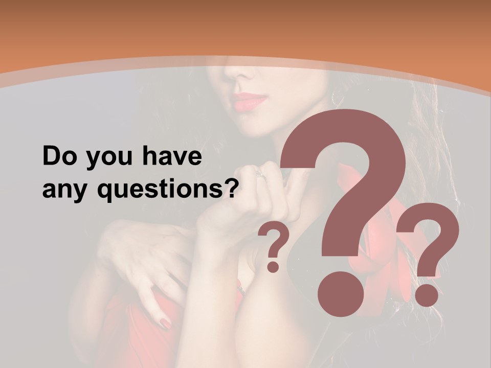 Lady Eyes Hands PowerPoint Template