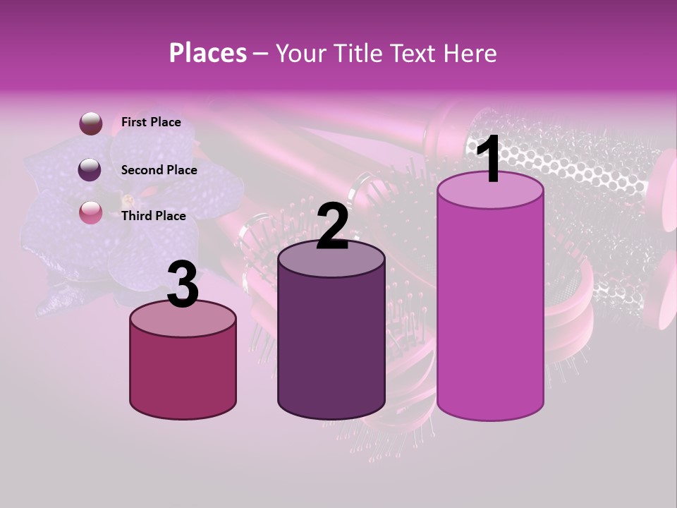 Feminine Comb Background PowerPoint Template