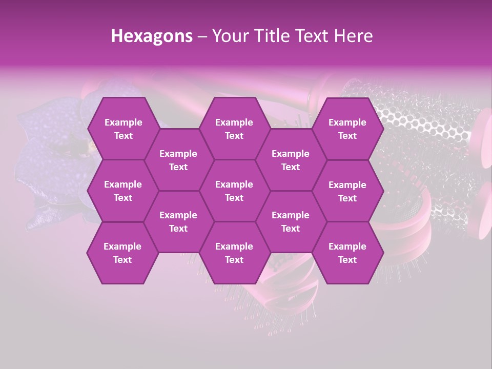 Feminine Comb Background PowerPoint Template