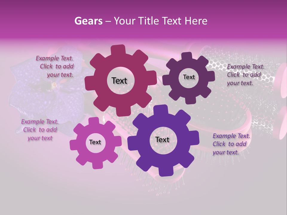 Feminine Comb Background PowerPoint Template