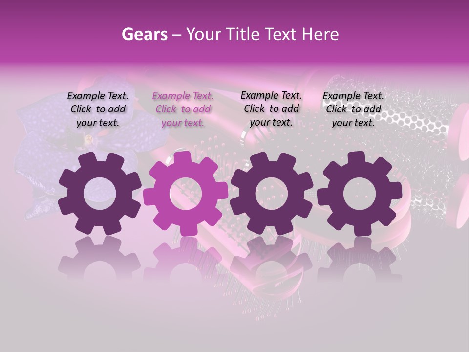 Feminine Comb Background PowerPoint Template