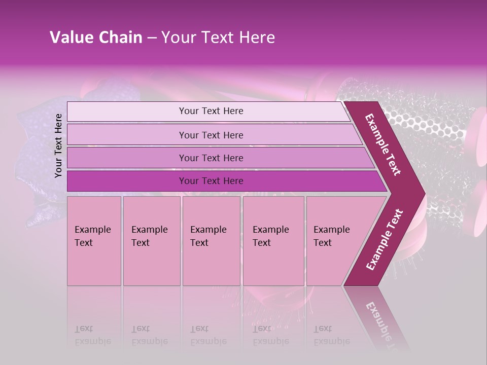 Feminine Comb Background PowerPoint Template