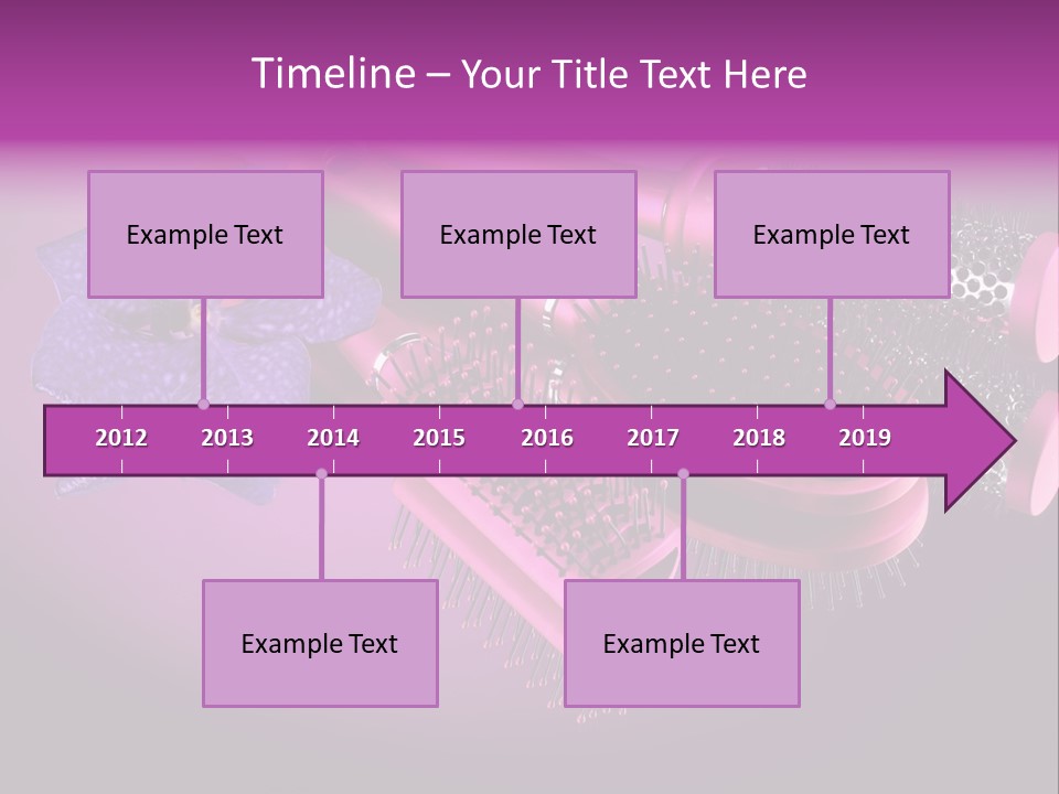 Feminine Comb Background PowerPoint Template