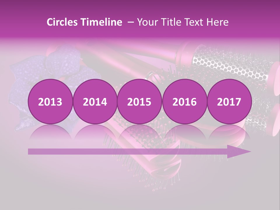 Feminine Comb Background PowerPoint Template