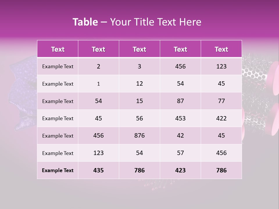 Feminine Comb Background PowerPoint Template