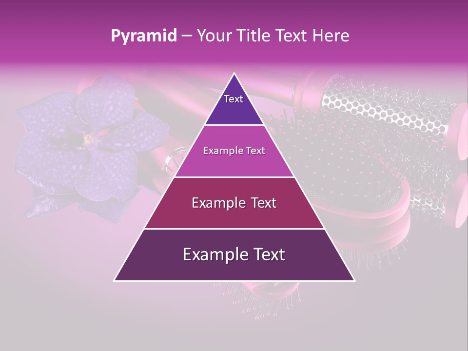 Feminine Comb Background PowerPoint Template