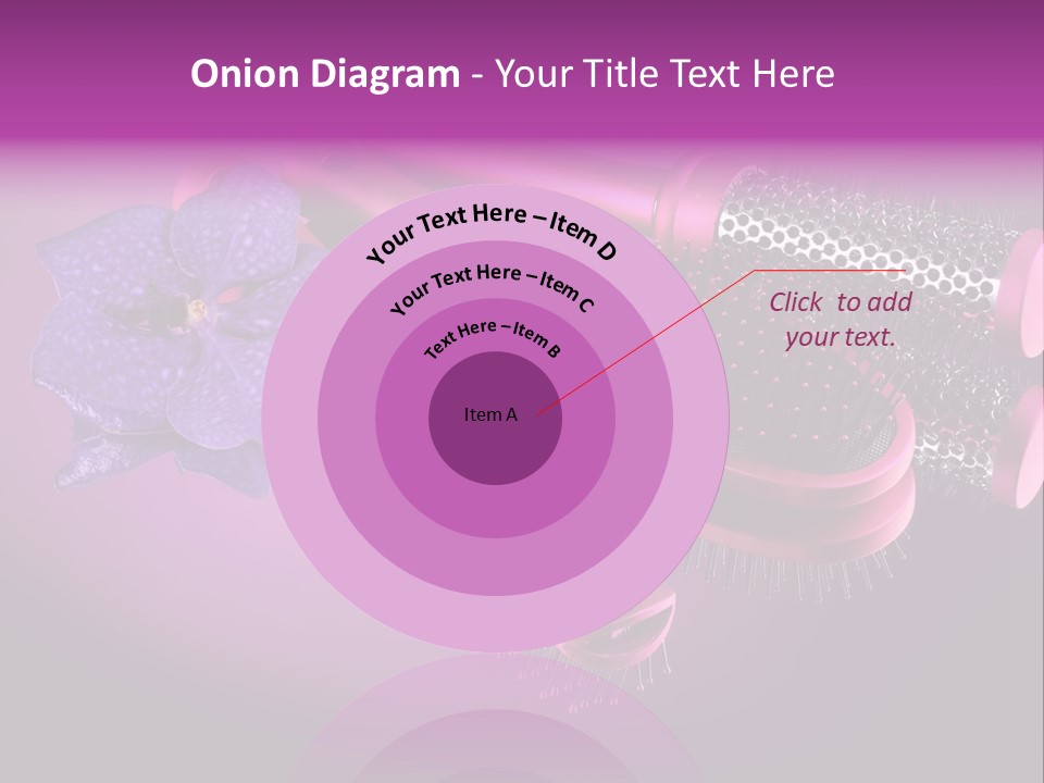 Feminine Comb Background PowerPoint Template