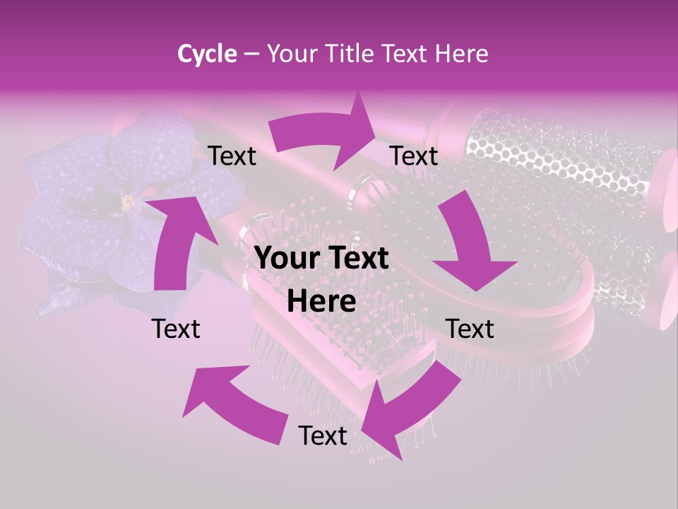 Feminine Comb Background PowerPoint Template