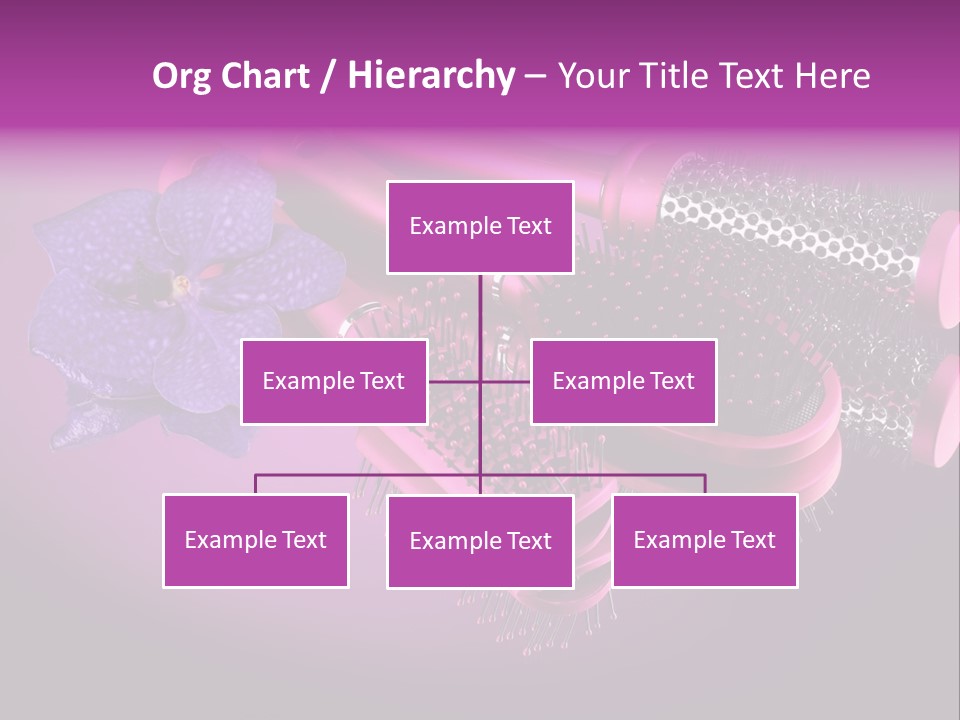 Feminine Comb Background PowerPoint Template