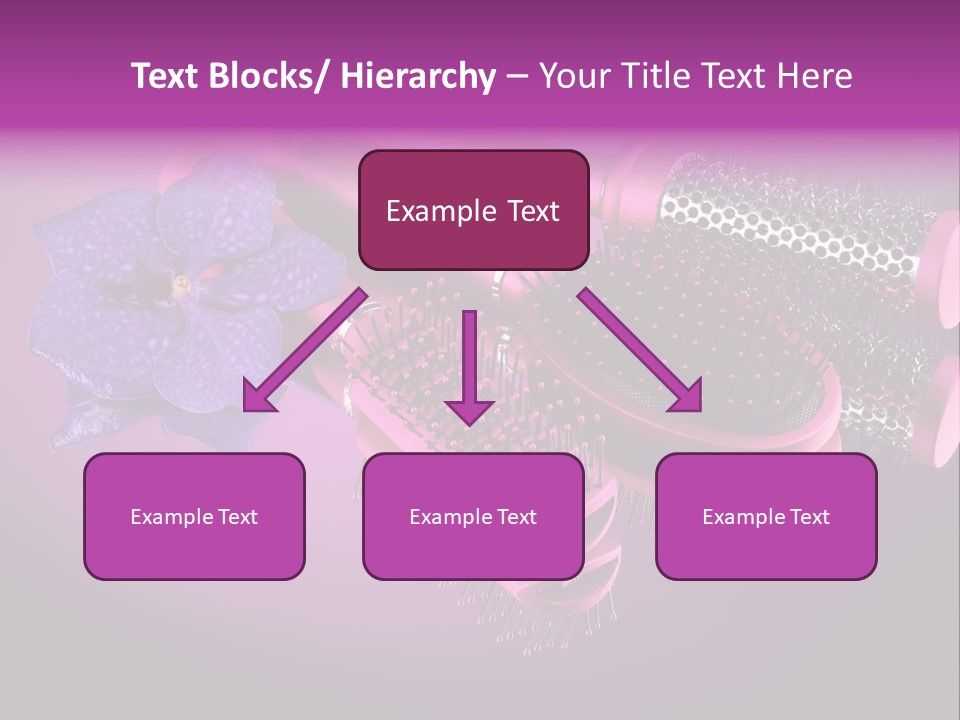 Feminine Comb Background PowerPoint Template