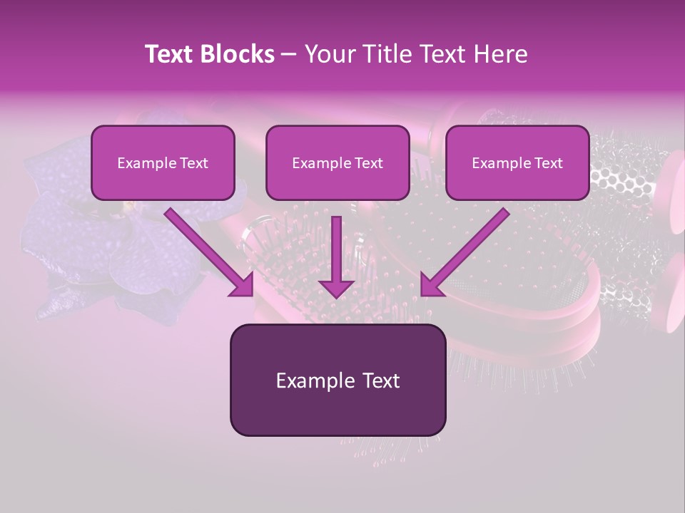 Feminine Comb Background PowerPoint Template