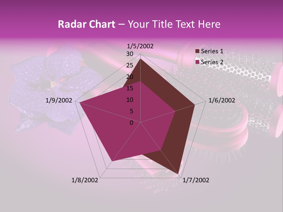 Feminine Comb Background PowerPoint Template