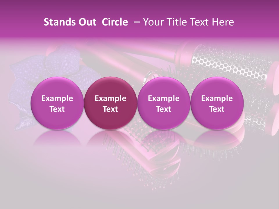 Feminine Comb Background PowerPoint Template