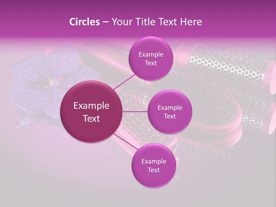 Feminine Comb Background PowerPoint Template