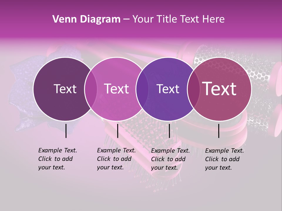 Feminine Comb Background PowerPoint Template