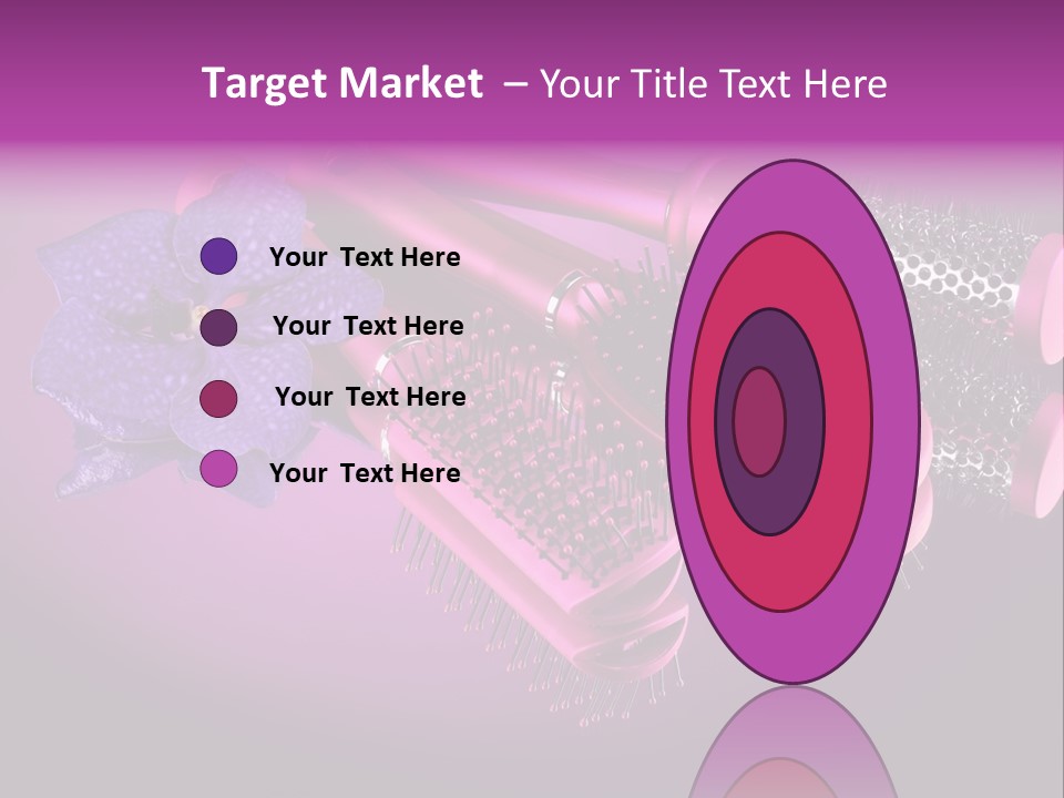 Feminine Comb Background PowerPoint Template