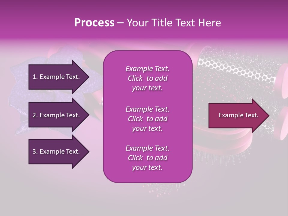 Feminine Comb Background PowerPoint Template