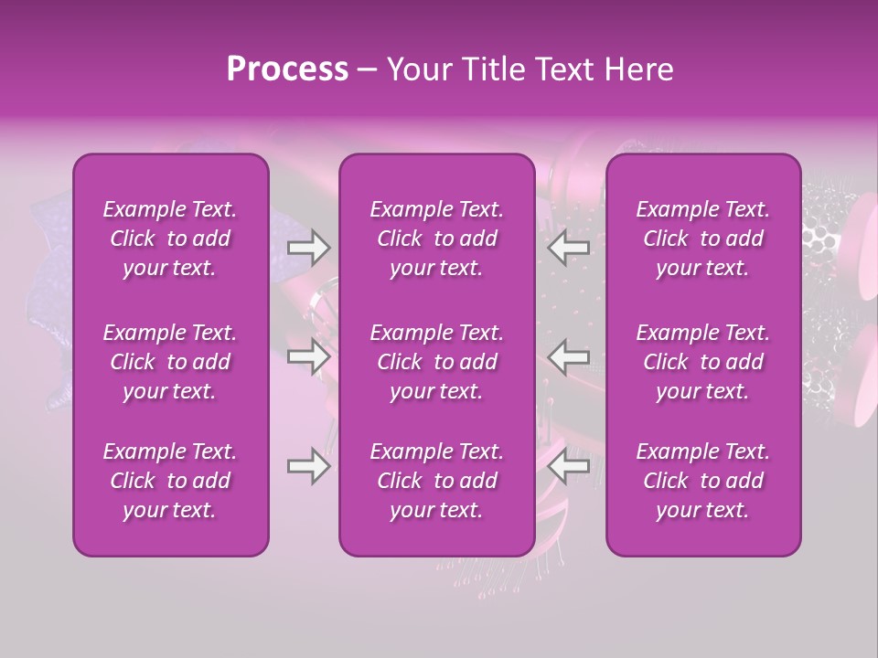 Feminine Comb Background PowerPoint Template