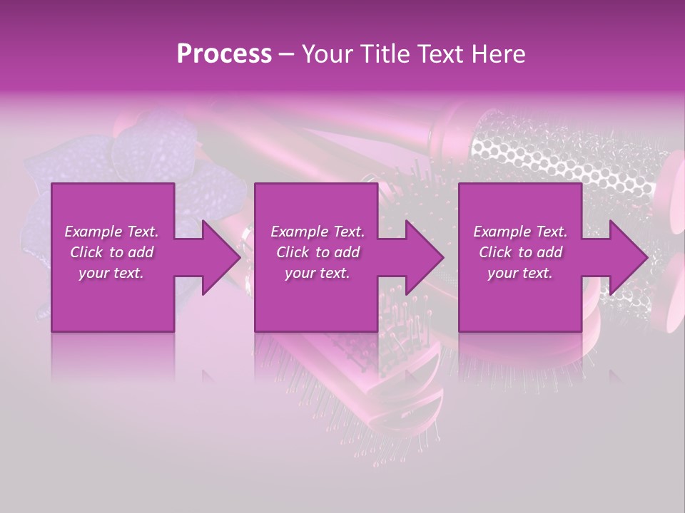 Feminine Comb Background PowerPoint Template