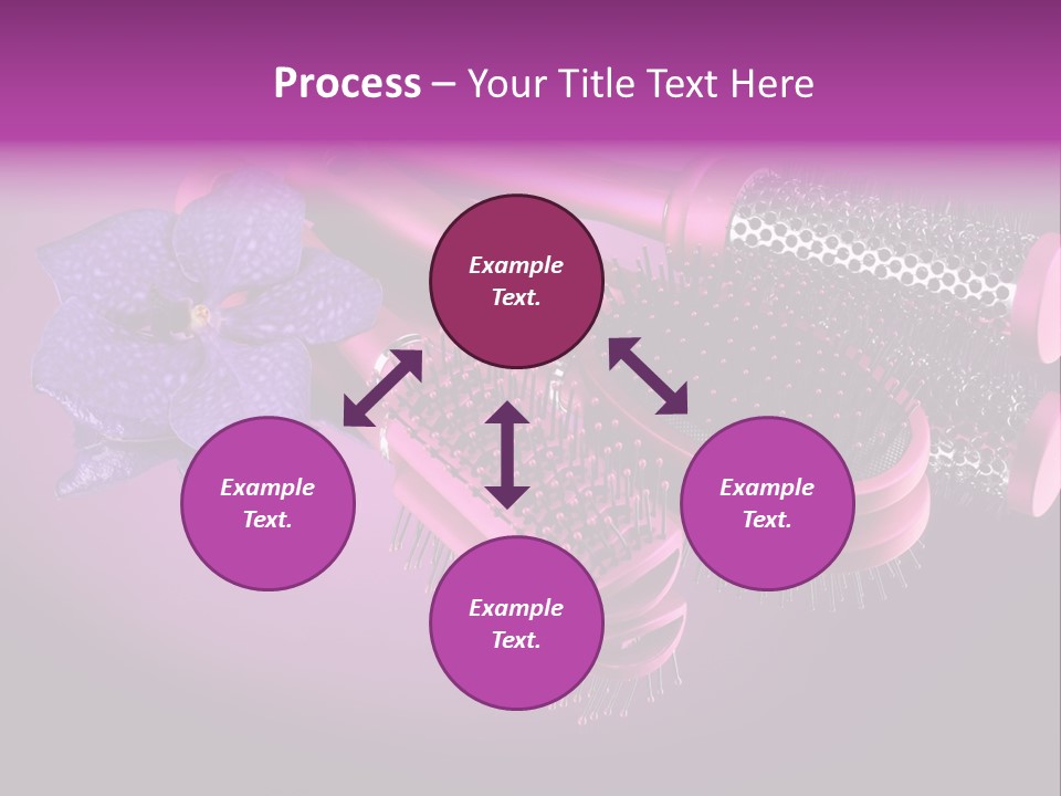 Feminine Comb Background PowerPoint Template